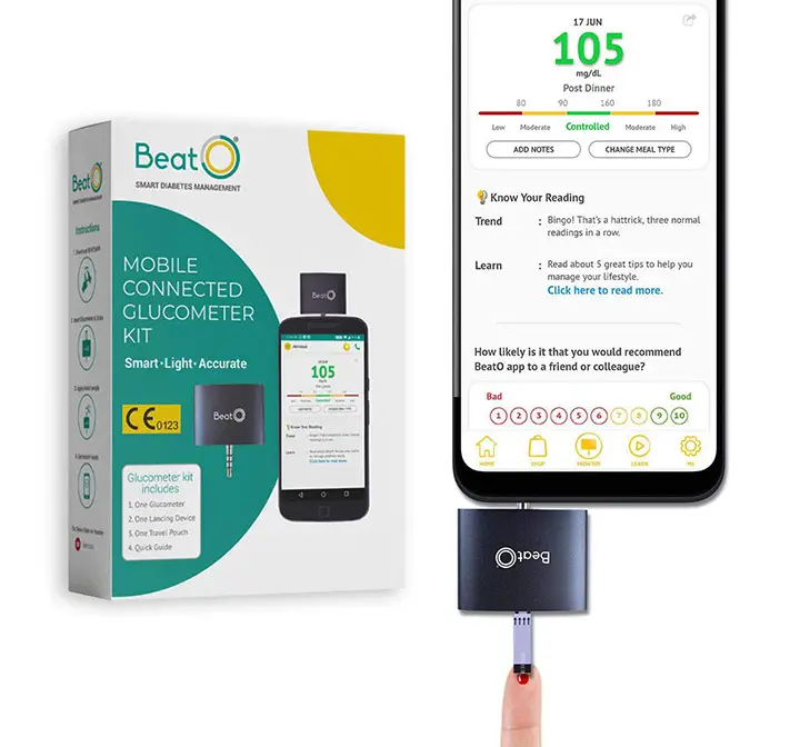 beato smartphone glucometer kit