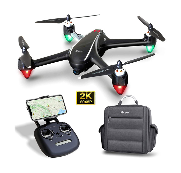 contixo f18 2k fpv rc drone with camera