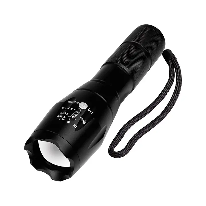 home buy 5 mode zoomable 3 modes of flashing led flashlight