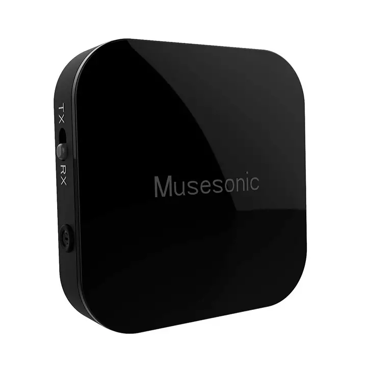 musesonic 2-in-1 stereo bluetooth v5.0 audio transmitter receiver