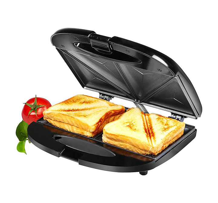 amazon brand - solimo non-stick sandwich maker (750 watt black)