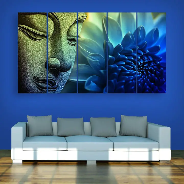 buddha wall painting for living room