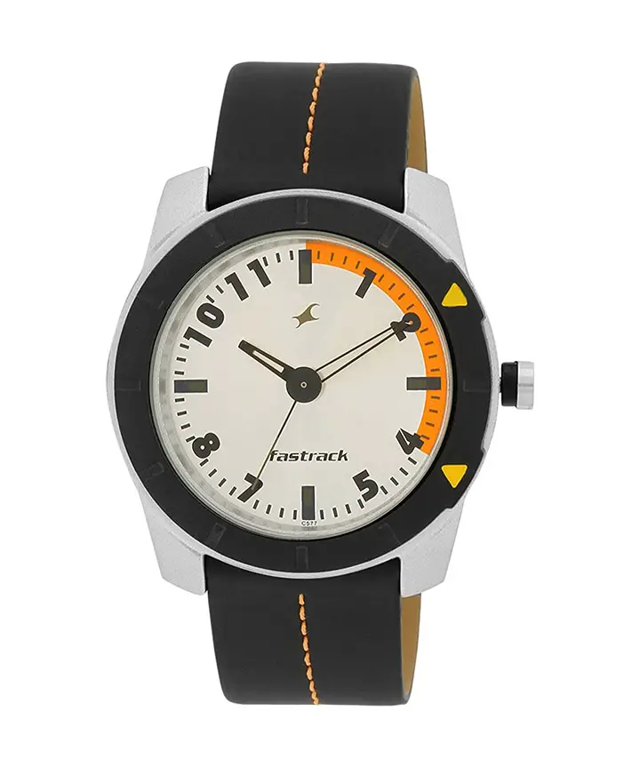 fastrack analog multi-color dial men's watch