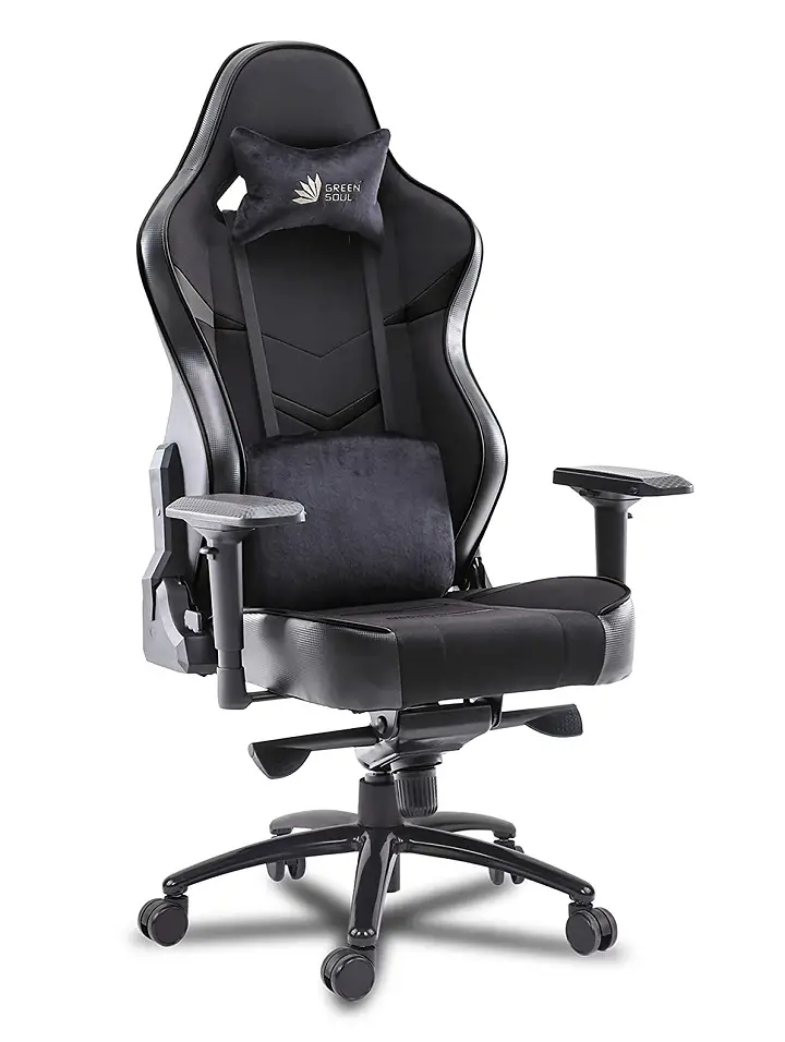 green soul monster ultimate series (t) multi-functional chair (gs-734 u) (full black) (size - large)