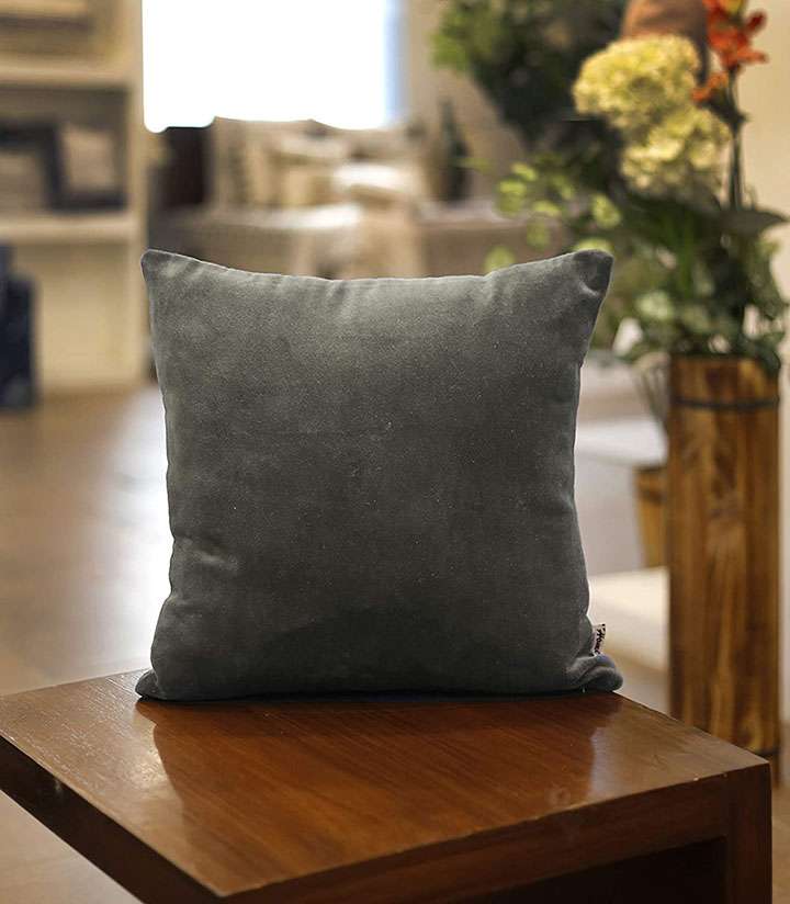 home velvet cushion cover