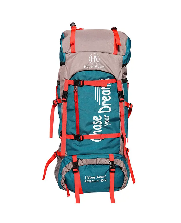hyper adam 65l rucksack hiking backpack