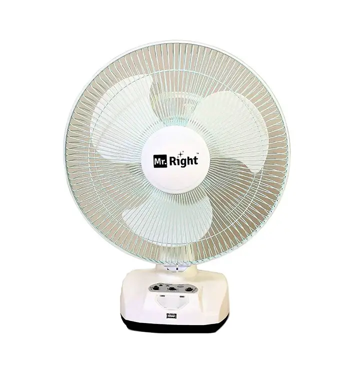 mr right rechargeable table fan