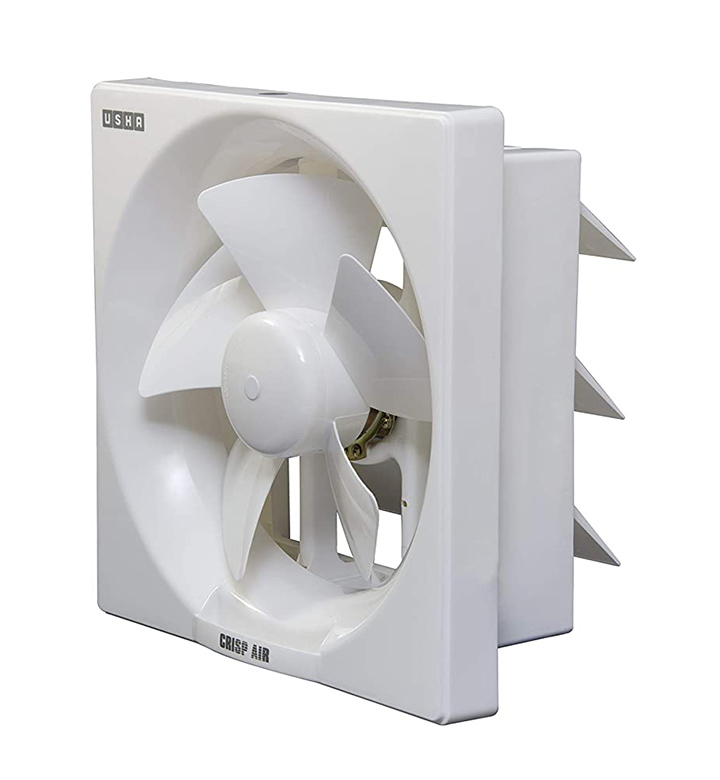 usha crisp air 250mm sweep size 345 mm duct size exhaust fan (pearl white)