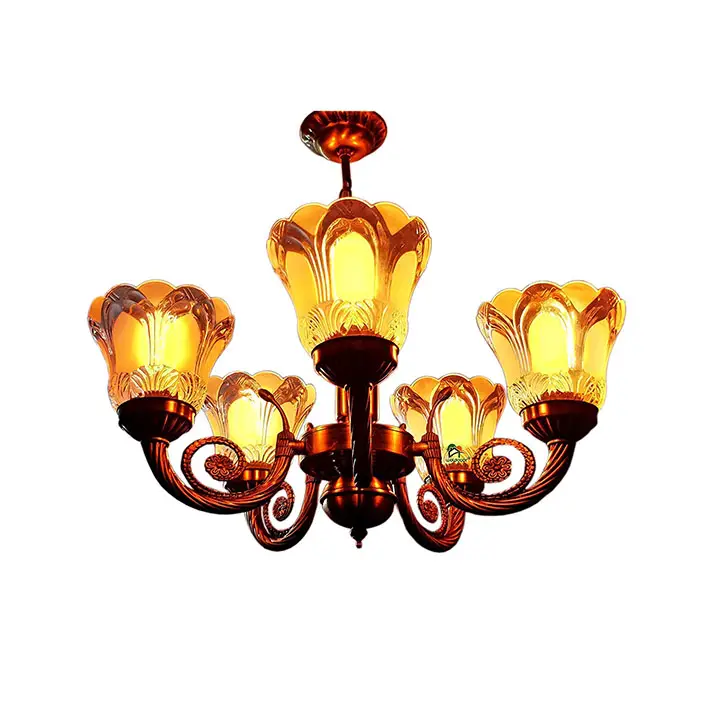 weldecor® antique 5 lamp designer chandelier