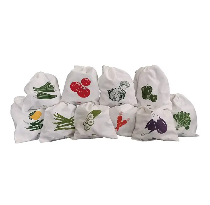 arka home products cotton vegetable storage fridge bags