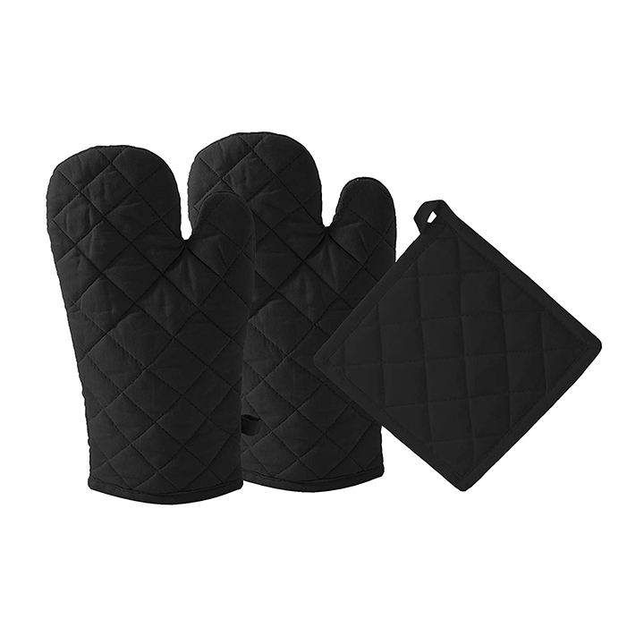 dm cool cotton - oven mitts gloves & pot holder set