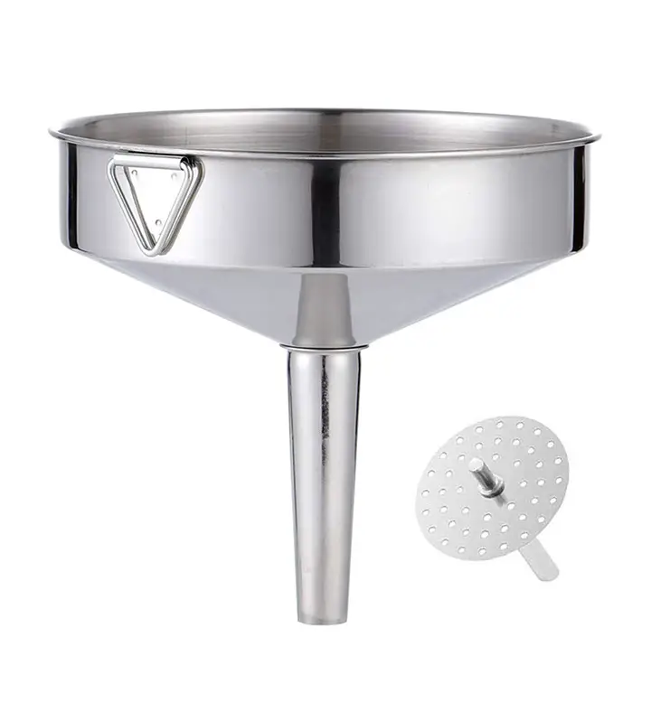 electomania stainless steel large funnel