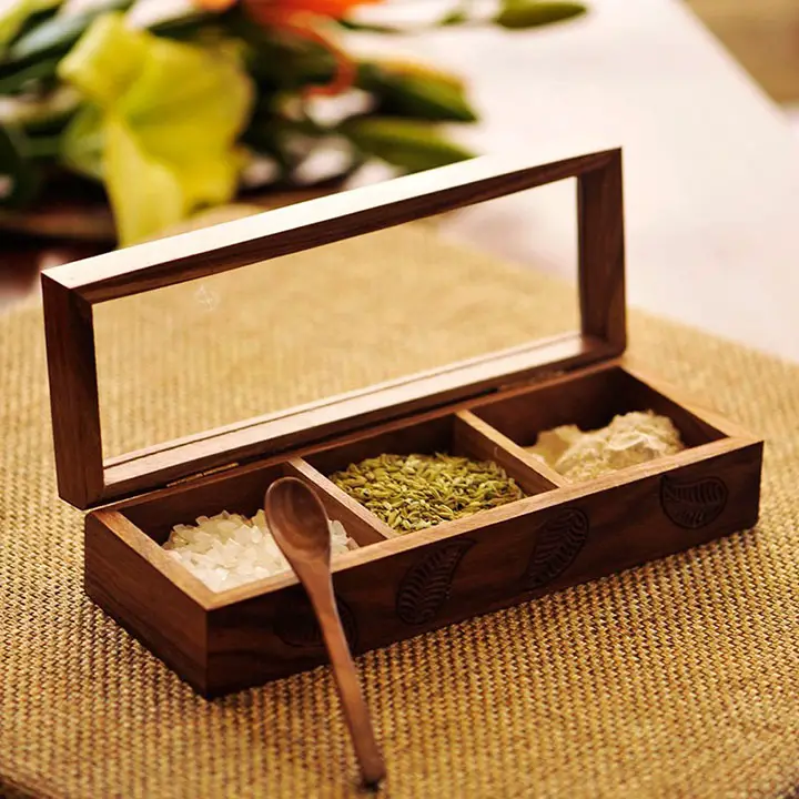 exclusivelane wooden spice box