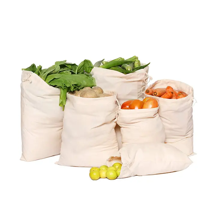 greenmile organic cotton reusable fridge storage bags