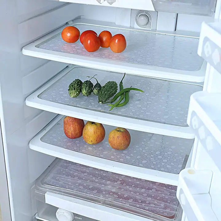 kuber industries pvc 6 piece refrigerator drawer mat set