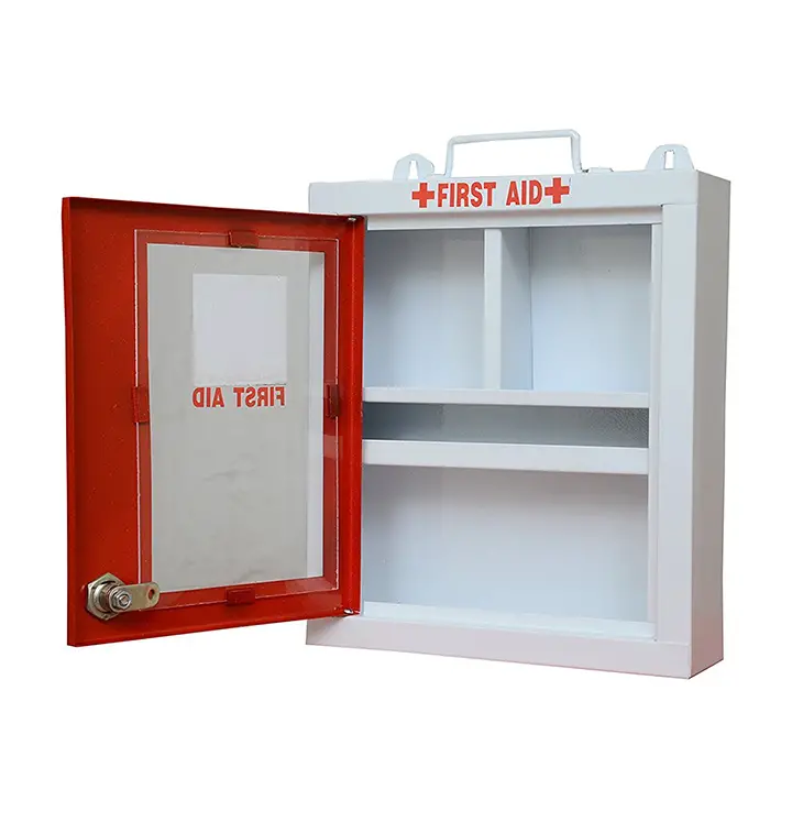 lepose wall mountable metal first aid box