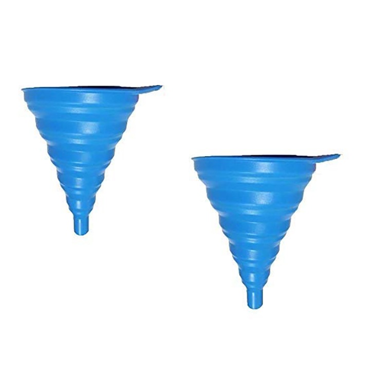 shuban silicone flexible and foldable funnel