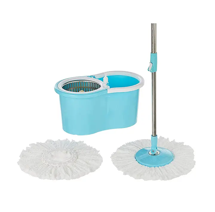 amazon brand - presto spin mop oval bucket with steel basket