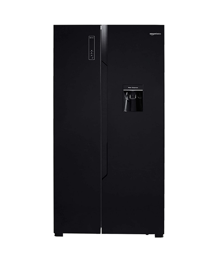 amazonbasics 564 l frost free side-by-side refrigerator with water dispenser
