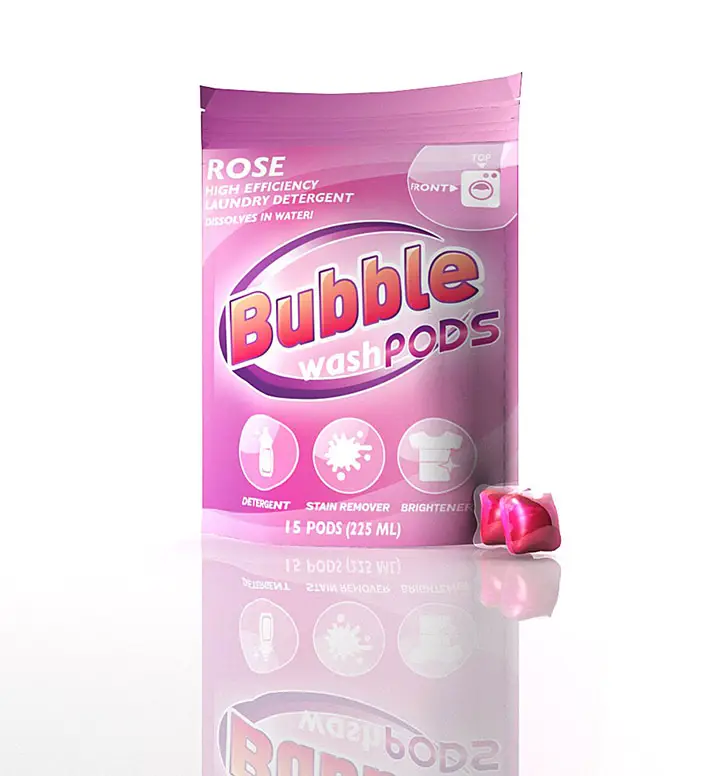 bubble washpods liquid laundry detergent soap