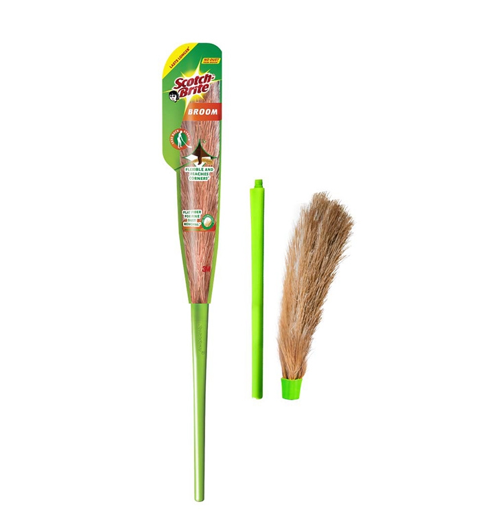 scotch-brite no-dust fibber broom