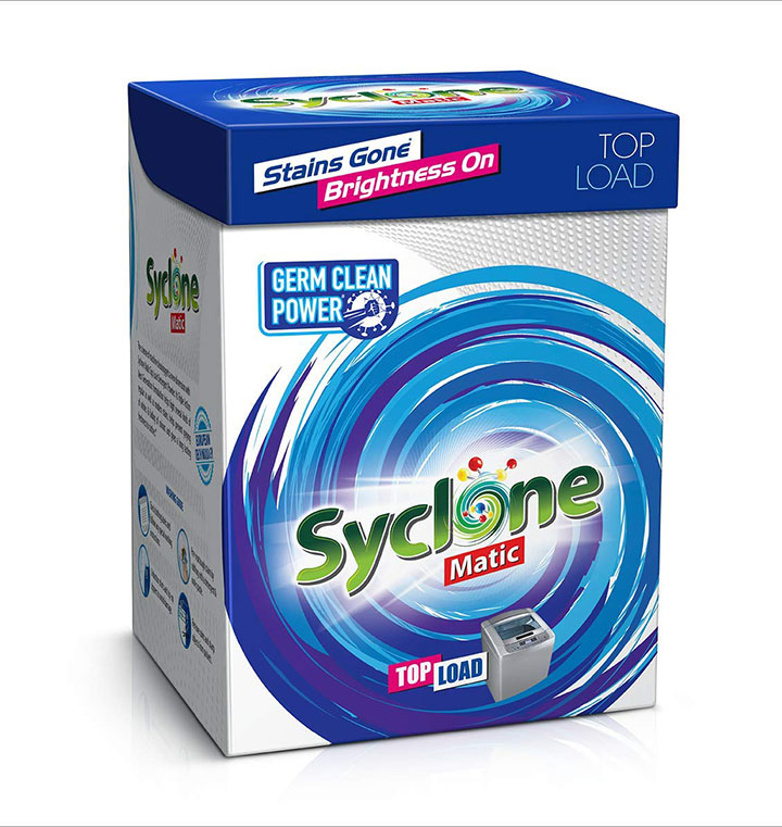 syclone matic top load detergent powder