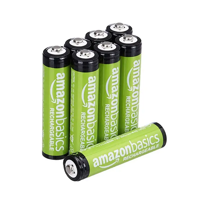 amazon basics 8-pack aaa rechargeable batteries