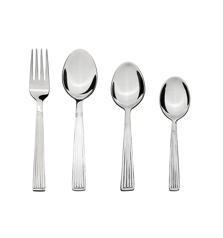 amazon brand - solimo 24 piece stainless steel cutlery set