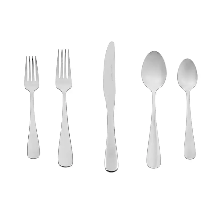 amazonbasics cutlery 20-piece stainless steel flatware silverware set