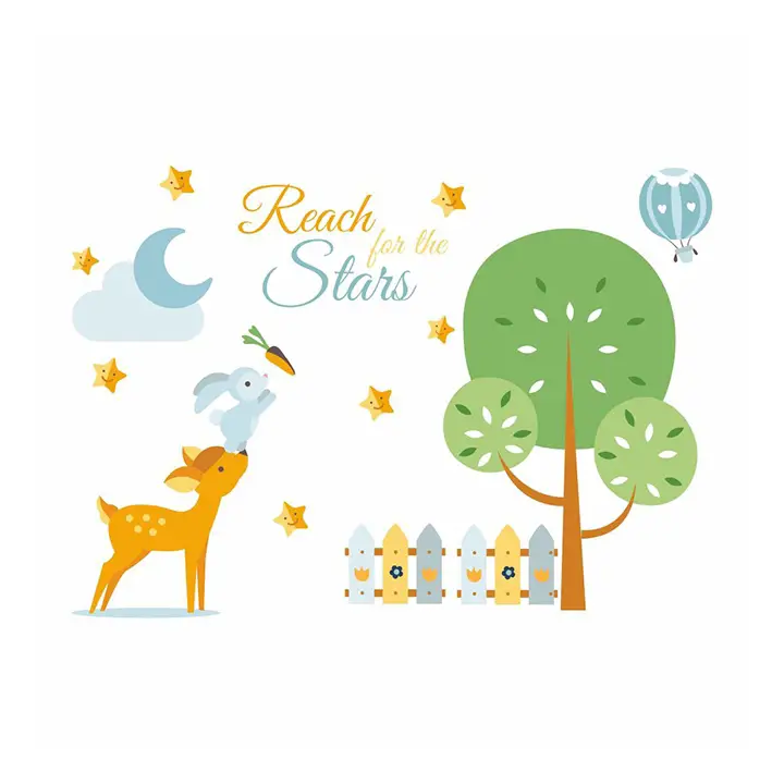 asian paints wall-ons reach for the stars wall sticker