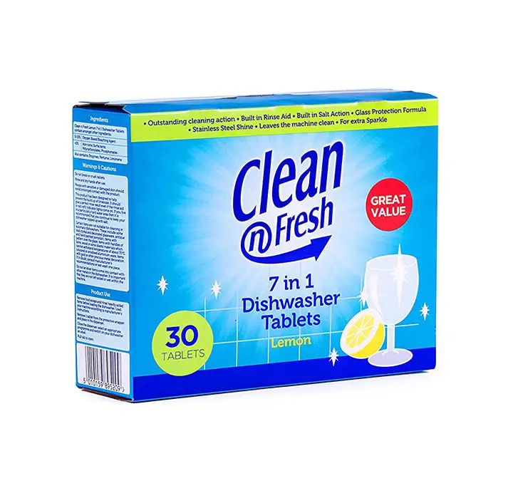 clean n fresh 7 in 1 dishwasher tablets