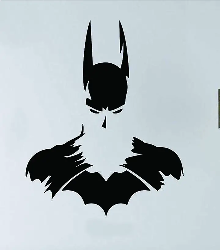 dicton hub super hero batman wall sticker