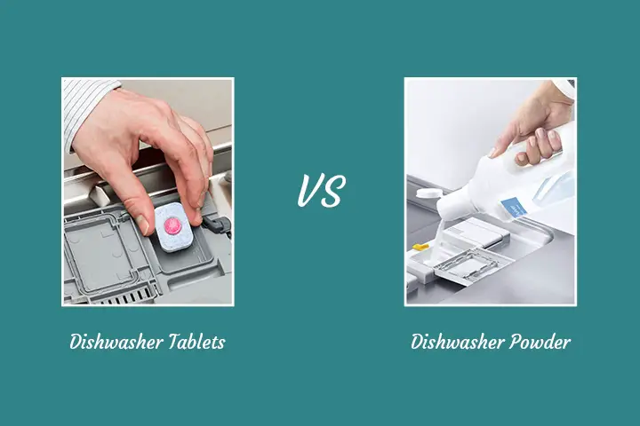 dishwasher tablets vs. dishwasher powder