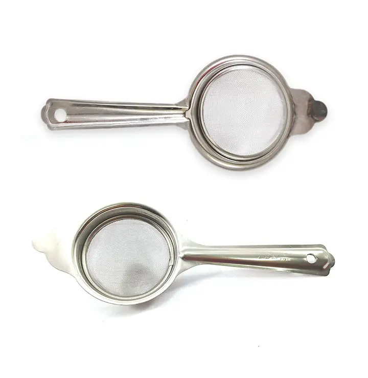 dynamic store set of 2 classic wire handle tea strainer