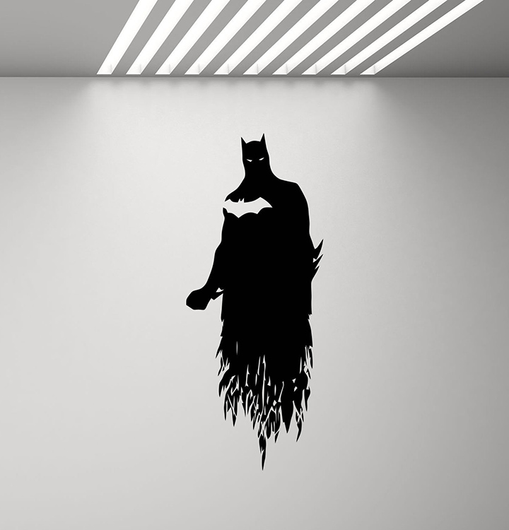 gadgets wrap batman poster wall decal superhero decor boy gift kids room mural vinyl sticker