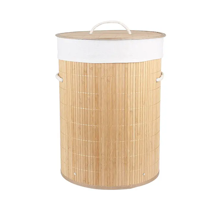 homestorie® eco-friendly foldable bamboo laundry basket