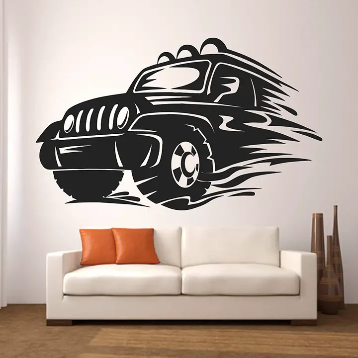 stickme sports jeep wall sticker