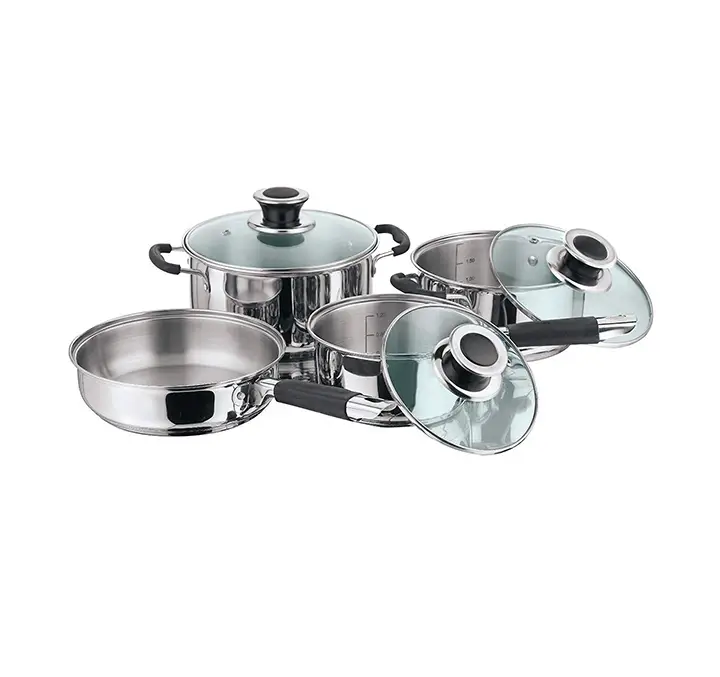 vinod stainless steel induction friendly masterchef cookware set