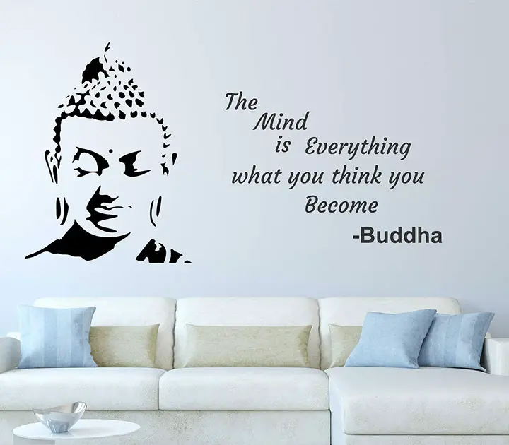 wallstick motivational buddha quotes wallstickers