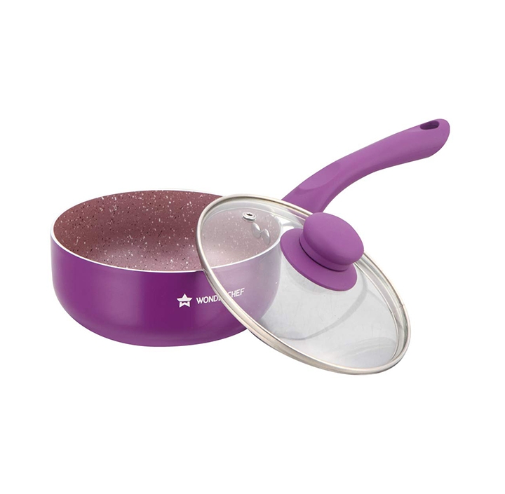 wonderchef royal velvet aluminium nonstick sauce saucepan