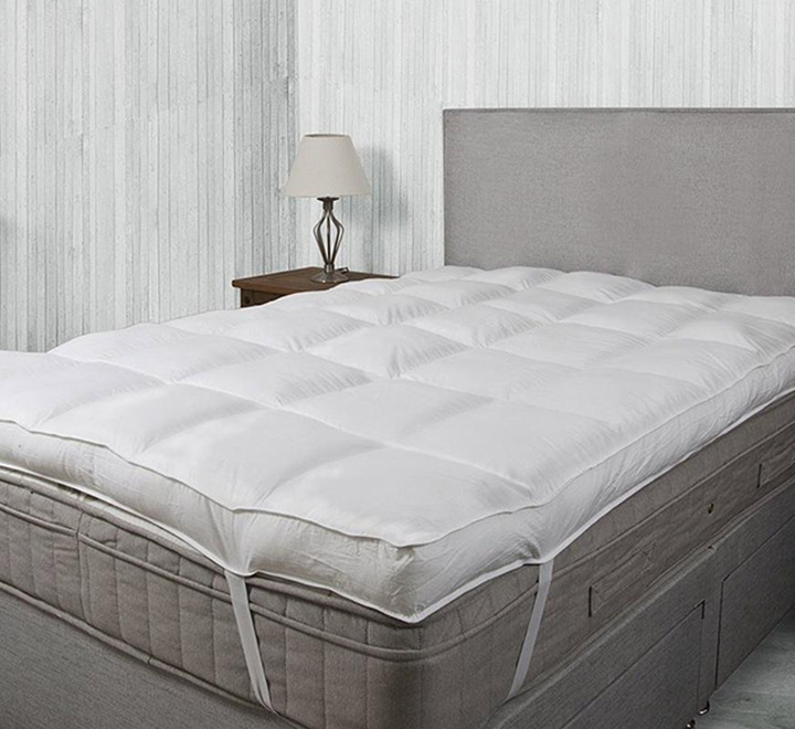 Linenovation Queen Size Bed Finest Imported Microfiber Mattress Padding/Topper