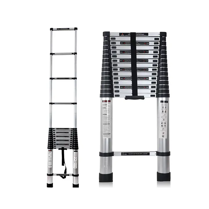 corvids 6.2m (20.5 ft) portable & compact aluminium telescopic ladder
