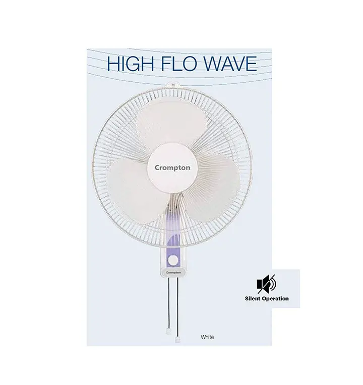crompton high flo wave wall mounted fan - 400mm