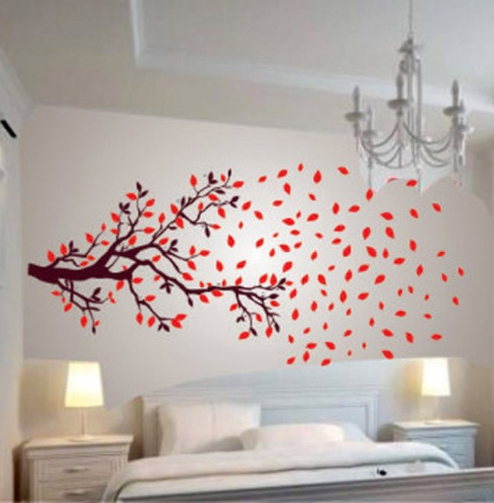 decals design lovely autumn tree wall stickers