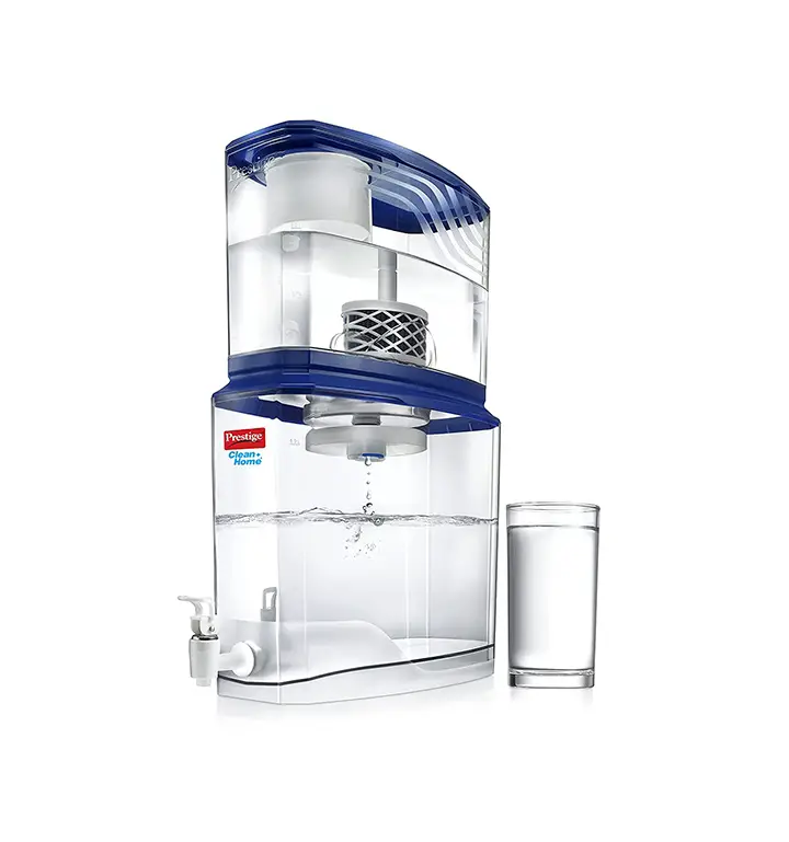 prestige non electric acrylic water purifier pswp 2.0, 18 l