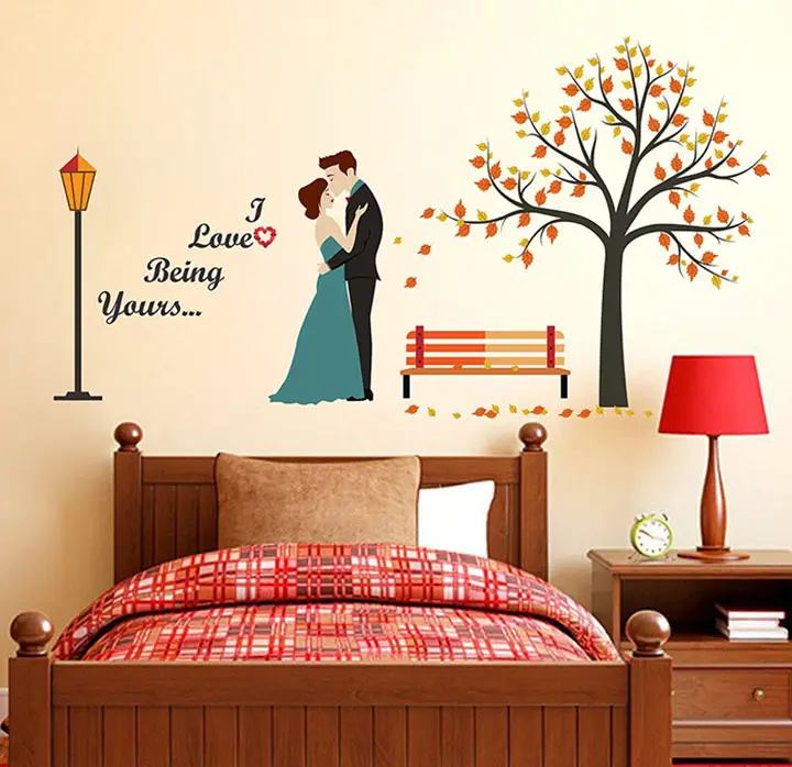 wallstick 'i love being yours' wall stickers