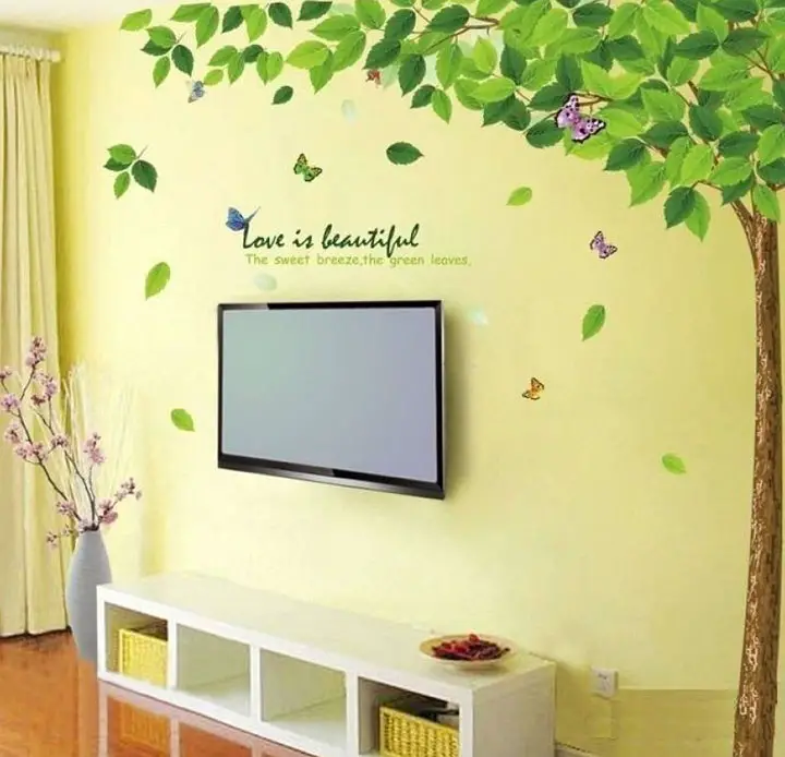 decals design bestselling leaves tree wall sticker