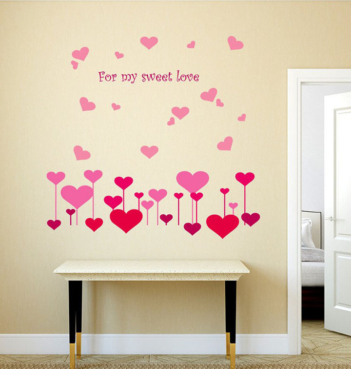 Decals Design 'Hearts for My Sweet Love' Wall Sticker