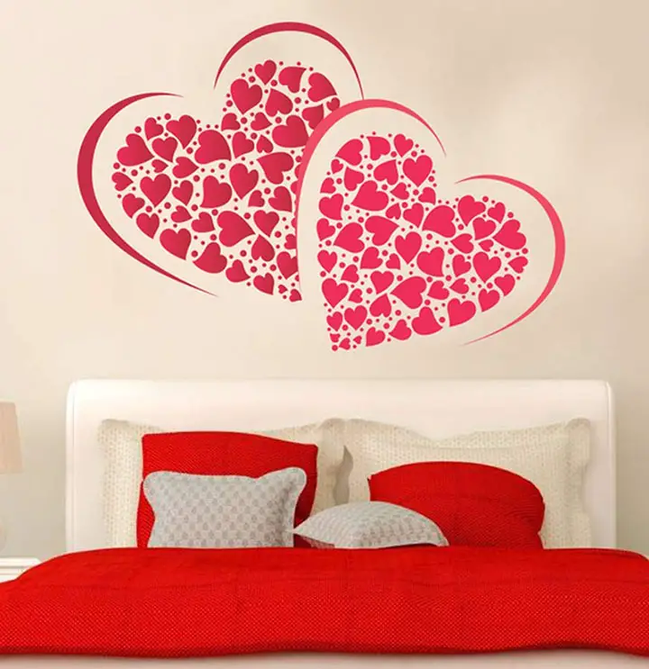 Grand Pixels PVC Vinyl There, Right Inside My Room, My Darling My Soul Bedroom Wall Sticker