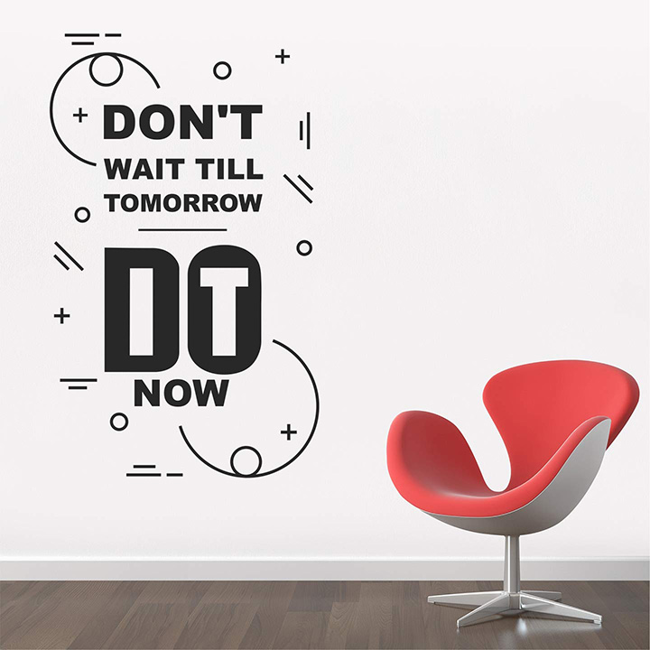 StickMe Paper Do It Now Motivational Quotes Wall Sticker